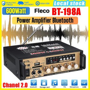 BT-198A BT-298A 600W 2 Channel Power Amplifier Wireless Karaoke Amplifier Audio Stereo Bluetooth Amp FM USB SD Amplifier Bluetooth Amplifier Bass Amplifier Mobil