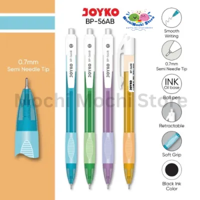 Per 6 kotak Pulpen Gel Joyko BP-56AB | Pulpen 0.7mm | Pulpen Semi Needle Tip | Pulpen | Bollpen | Pena | Pulpen Joyko 0.7mm