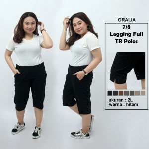 Celana Legging full TR polos / baggy pant jumbo / celana pendek