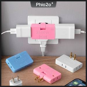 180 Degrees Rotation 3 In 1 Socket Converter Extension Plug Outlet Adapter Slim AAA US Extension Plug