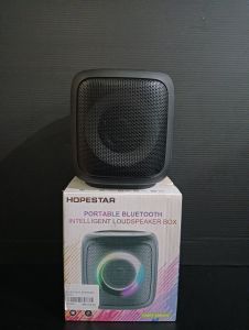 HOPESTAR Portable Bluetooth Speaker with LED Lights – Wireless Mini Loudspeaker Box for Party Outdoor & Home