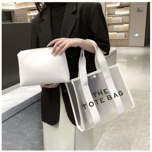 Tas Tote Wanita Transparan Set 2in1 Totebag Wanita Pvc Tas Bahu Wanita 242392 4239