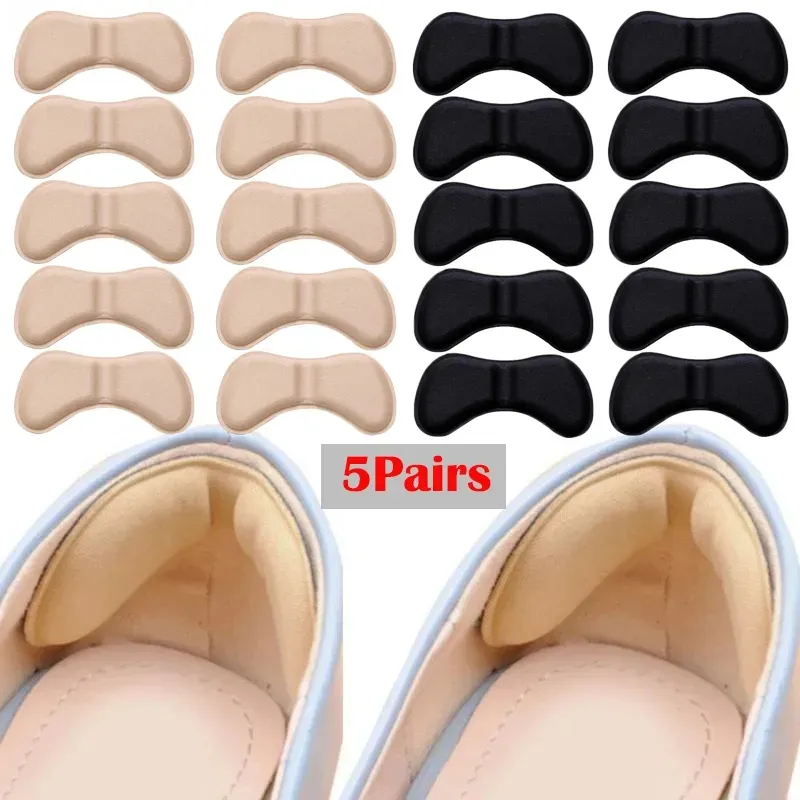 5Pairs Heel Insoles Patch Pain Relief Anti-wear Cushion Pads Feet