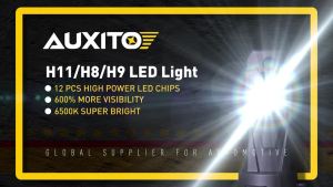 AUXITO M5S 2PCS 120W 22000LM H11 9005 9012 Car LED Headlight HIR2 HB4 Car Headlamp Canbus Fan 6500KMild and effective