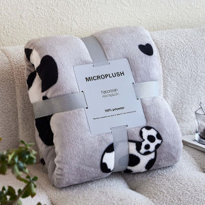 Sofa flannel màu trơn mới ném lớp chăn một giấc ngủ ngắn ấm áp Chăn điều hòa không khí Khăn choàng văn phòng Ga Trải Giường