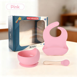 LAKOE 6In1 Peralatan Makan Bayi Silicone/Hampers Newborn Baby Feeding Set Silicone Alat Makan Mpasi Bayi