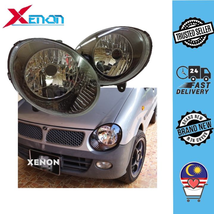 Perodua Kancil Head Lamp Crystal Black Smoke 1 SET 2 PCS Lazada