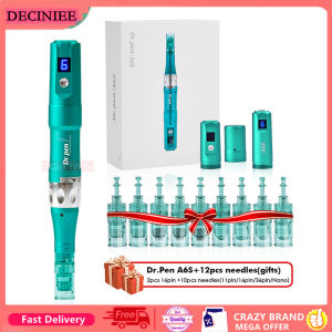 New Dr Pen A6S Electric With 12pcs Needl-esHead Wireless Microneed-ling Professional Derma Auto Micro Mesotherapy Beauty Machine