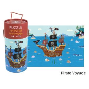 Instock- Local Seller Joyful Educational Toys Canned Puzzle Pinwheel 63 pieces Jigsaw Puzzle Poster Piggy Bank