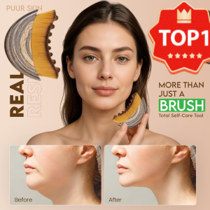 Lymphatic Drainage Facial Brush / Eye Neck Care Massager For Women / Reduce Puffiness & Boost Circulation / Makeup & Gua Sha Tool / Daily Skincare Routine