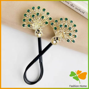 FASHION กิ๊บติดผมคริสตัลนกยูง กิ๊บเกาหลีสําหรับผู้หญิงเครื่องประดับผมจัดแต่งทรงผม Hairpin