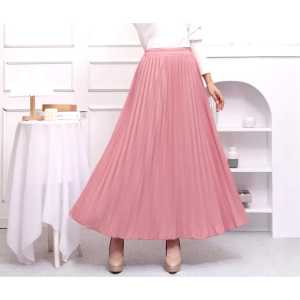 Rok Bludru Plisket Panjang Mayung Jumbo Premium