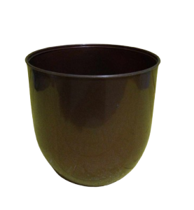 1 Piece– Elegant Brwon Plastic Pot (Ht. 6.5 Inches Opening 6.5 inches) Plus [FREE 1 Pack Cocopeat or Ipa or 1 Pc Philodendron cutting randomly picked by Seller]