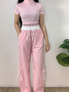 ชุดแฟชั่นจัดเต็ม เสื้อซีทรูดีไซน์หรูหราสุดชิค จับคู่กางเกงโบว์พริ้วไหว เพิ่มลุคหวานเท่อย่างลงตัว