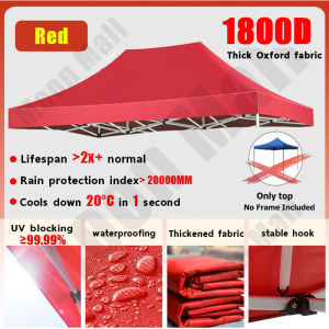 【Can use 50 years】Outdoor tent Folding Heavy Duty Tents for car 2x2/2x3/3x3/3x4.5/3x6M Retractable Tent Adjustable Height Waterproof tent (Top Only)