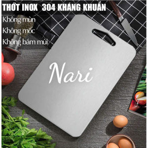 Thớt inox 304 cao cấp thớt kháng khuẩn inox 304 - gia dụng Nari