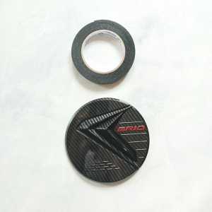 Tank Cover Tutup Tangki Mobil Honda Brio 2012 - 2017 Carbon Glossy