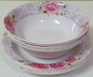 แพ็คคู่ จาน9นิ้ว6ใบ+ชาม7.5/8นิ้ว6ใบ ราคา