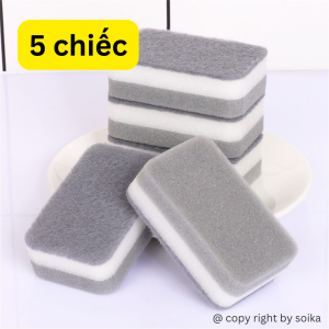 Miếng Bọt Biển Rửa Chén Bát Miếng Cọ Rửa Hai Mặt Làm Sạch Soika SK-A03