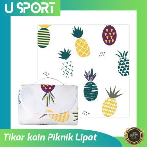 Tikar piknik tebal outdoor tebal/ Alas pantai anti air tikar lipat
