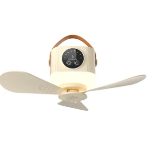 Ready Stock Multi functional portable outdoor fan with remote control outdoor light  rechargeable home ceiling fan