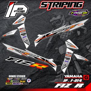 (cod) striping FIZ R - sticker striping variasi list yamaha FIZ R IP.F-014 design ip sticker