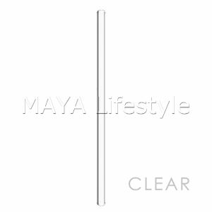 หลอดแก้วสําหรับใส่กาแฟ เครื่องดื่ม ทนต่ออุณหภูมิสูง หลอดแก้วใส Straw