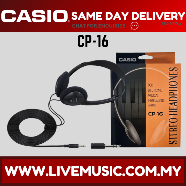 Casio CP-16 Headphone For Keyboard And Piano ( CP16 CP 16 ) | Lazada