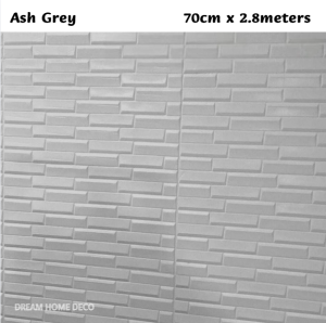 70cm x 2.8meters Plush Fabric 3D Foam Wall Stickers Wallpaper