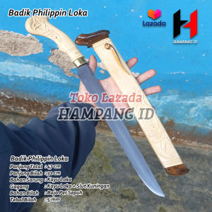 Pisau Golok Sembelih Badik Bugis Aren Baja Per