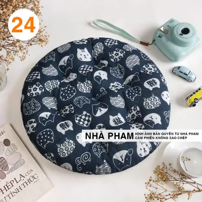Đệm Tròn Ngồi Bệt PATTERN PHAM (404550cm) (NO17-32)