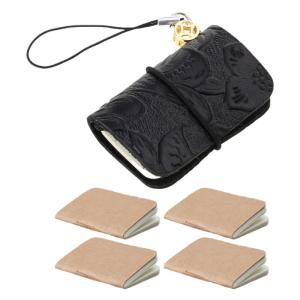 พร้อมพวงกุญแจสมุดจดบันทึกหน้าปกสมุดแบบกระเป๋าหนังทนทานใช้งานได้อเนกประสงค์วารสารหนังใช้สำหรับทุกวัน