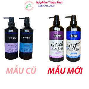 Combo Dầu Gội Xả Dưỡng Sâu Trà Xanh Greentea Meiki dầu gội cặp phục hồi 2*780ml tem HG chuẩn công ty