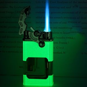 Hộp Quẹt Sưu Tầm Độc Lạ Bật Lửa Gas Khò Lộ Thiên XC881 Dạ Quang 1 Tia Chống Gió Cực Mạnh ( Nhiều Màu )