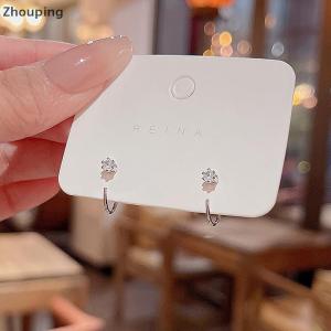 【ZP】 Cute Jewerry 1 Cặp Pha Lê Stud Bông Tai Cho Phụ Nữ Hàn Quốc Đồ Trang Sức Thời Trang Bên Cô Gái Bông Tai Thanh Lịch Phụ Kiện