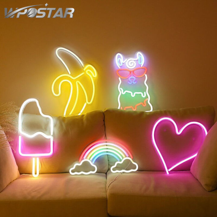 LED USB powered Neon Light Shaped Signs Decorative Lights Wall Decor ...