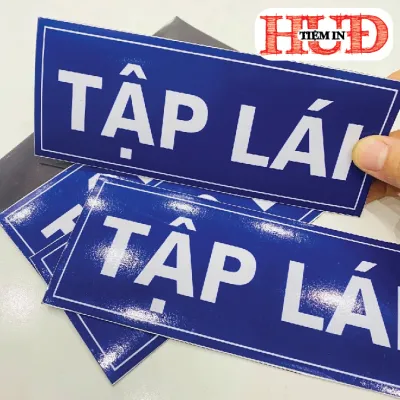 BIỂN TẬP LÁI NAM CHÂM - NAM CHÂM DÀY 1MM CHẤT LƯỢNG - TẬP LÁI 20x8cm