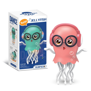 Electric dancing jellyfish magic light music octopus octopus octopus induction toy with glasses Electric Sensor Escape Automatically Avoid Obstacles Decompression Octopus Toys Super Fun to Dance When