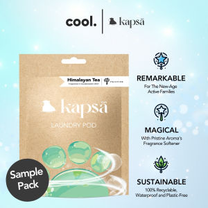 Kapsa 10 in 1 Laundry Pods Sample Pack Single Capsule - With Pristine Aromas Himalayan Tea Fragrance Softener