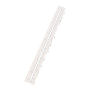 Metal Craft Ruler Paper Tearing Ruler for Embossing Scrapbooking Jagged Edged Ruler for Making School Craft Project