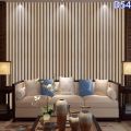 Supermax T106 Wallpaper Wood Flute Design PVC Self adhesive Waterproof Wall Paper Sticker Fabric Safety Home Decor Wall covering For Living Rome. 