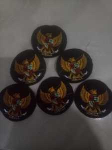 Bordir logo garuda hitam / harga diskon termurah / cuci gudang