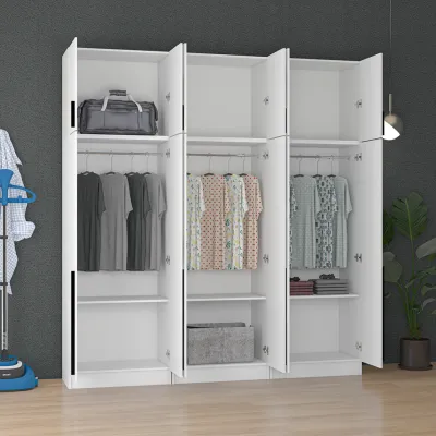 SKL Furniture CHA 5X8FT 10 DOORS WARDROBE WITH SHELF / almari baju /kabinet baju / almari baju budak /wardrobe clothes