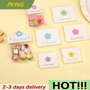 PkYeG 100pcs Lot Foldable Packaging Paper Cards Colorful Flowers Cards For Handmade Jewelry Retail Hang Tag Flowers Display Cardboard