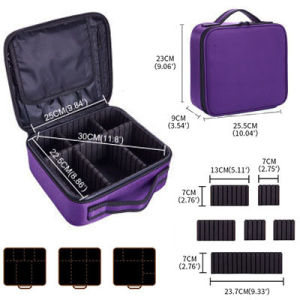 Waterproof Makeup Case Professional Box Portable Womens Cosmetic Bag For Travel Estuche Para Maquillaje Makeup Organizer Bag2026
