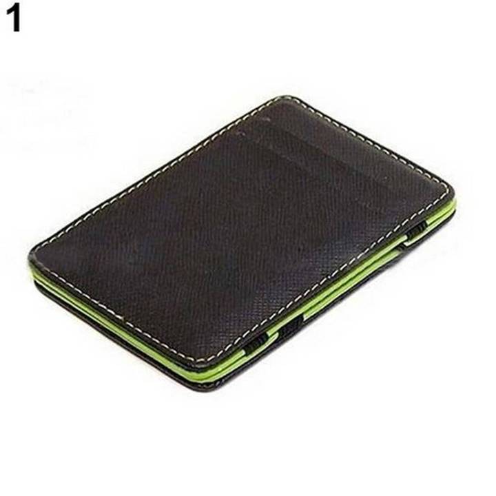 Men's Magic Credit Card Id Money Clip Slim Wallet Holder 