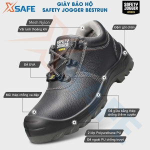 Giày Bảo Hộ Lao Động Jogger Thấp Cổ – Thiết Kế Nhẹ Êm Chống Trơn Trượt Mũi Thép Chống Va Đập – Hàng Chính Hãng An Toàn