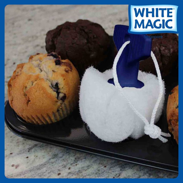 White Magic Muffin Pan Washing Brush Designed to clean muffin