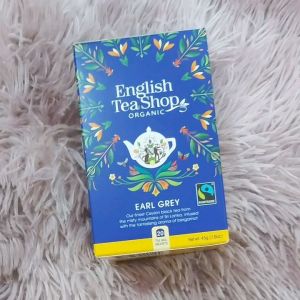 Trà Organic Earl Grey hiệu English Tea Shop loại 20 gói 45g