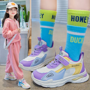 Giày thể thao bé gái phối màu Giày đi học bé gái mẫu mới Giày cho bé gái TV134